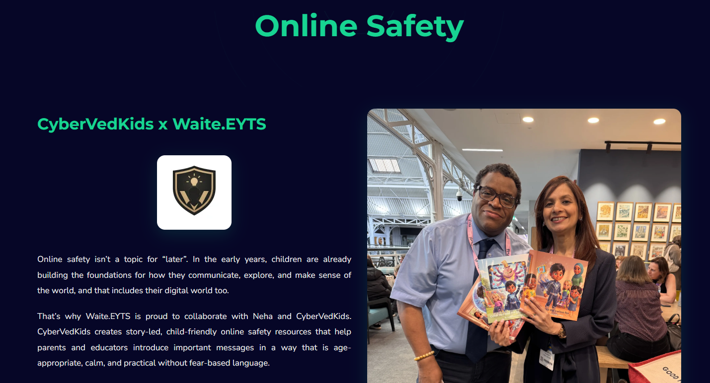 CyberVedKids x Waite.EYTS online safety partnership