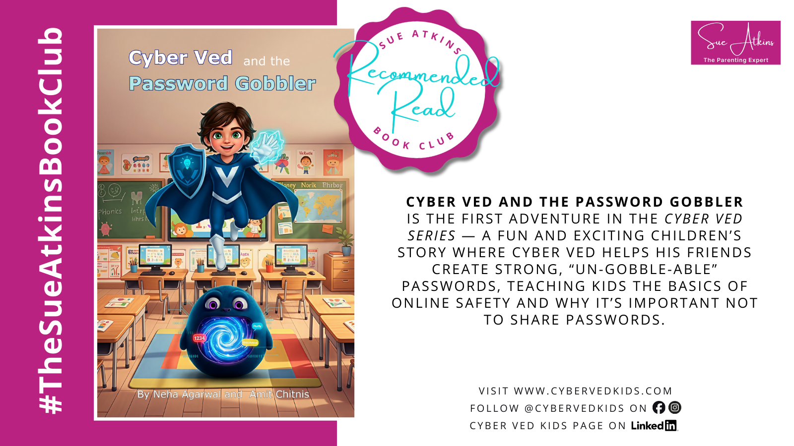 Cyber Ved and the Password Gobbler — Sue Atkins Recommended Read